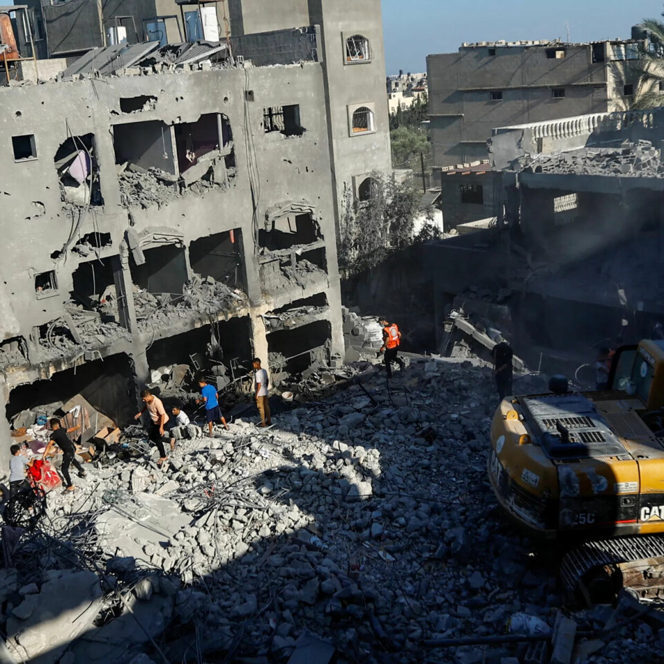 Innbyggerne i Gaza har ingen steder som er trygge, skriver Fagforbundet i uttalelsen. Innbyggerne i Gaza har ingen steder som er trygge, skriver Fagforbundet i uttalelsen.