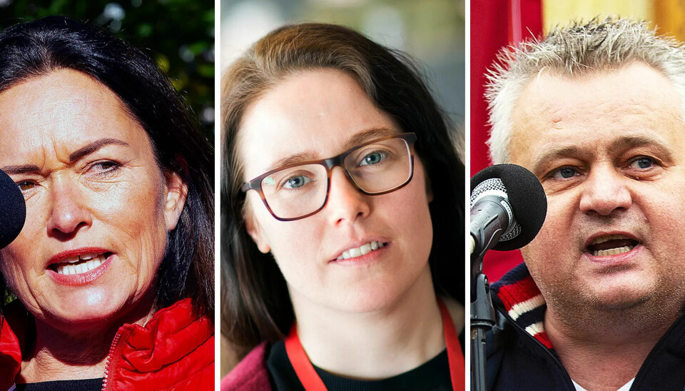 STRIDES OM OLJEUTBYGGING: Nestleder i Fagforbundet, Sissel M. Skoghaug, og forbundsleder i NTL, Kjersti Barsok er sterkt uenige med Fellesforbundets forbundsleder Jørn Eggum om utbygging av nytt oljefelt. STRIDES OM OLJEUTBYGGING: Nestleder i Fagforbundet, Sissel M. Skoghaug, og forbundsleder i NTL, Kjersti Barsok er sterkt uenige med Fellesforbundets forbundsleder Jørn Eggum om utbygging av nytt oljefelt.