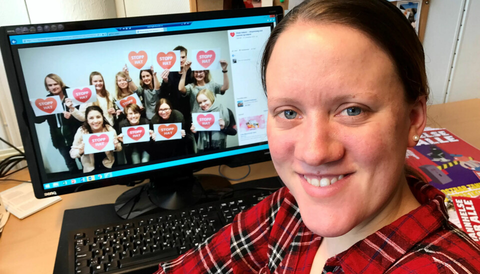 Christina Beck Jørgensen i Fagforbundet Ung har bestemst seg for at hun hører hjemme i SV. Christina Beck Jørgensen i Fagforbundet Ung har bestemst seg for at hun hører hjemme i SV.