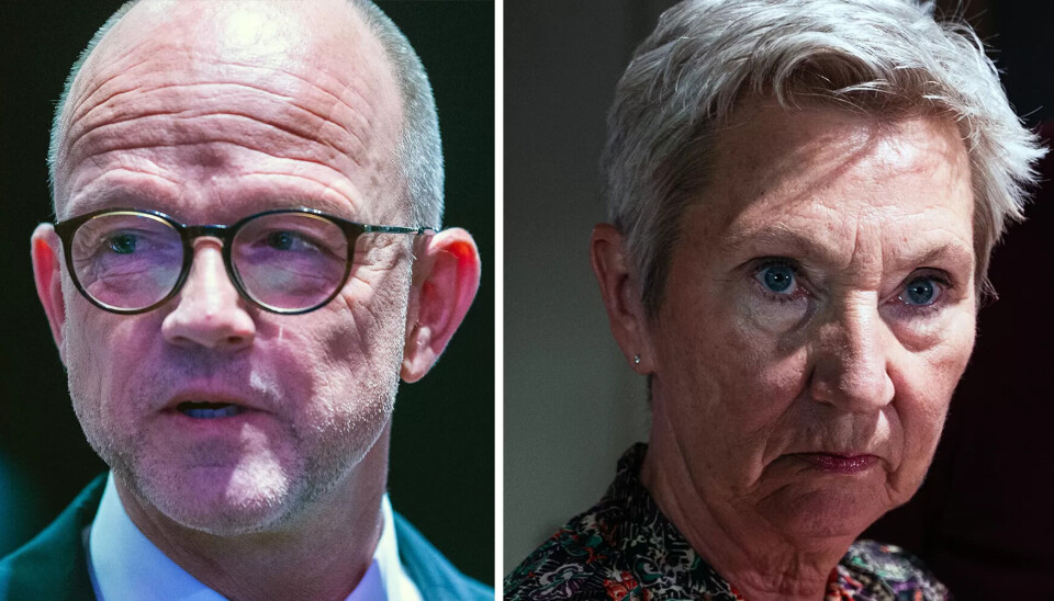 KRAV: LO og NHO, her ved toppene Ole Erik Almlid og Peggy Hessen Følsvik, utveksler sine krav i lønnsoppgjøret 14. mars. KRAV: LO og NHO, her ved toppene Ole Erik Almlid og Peggy Hessen Følsvik, utveksler sine krav i lønnsoppgjøret 14. mars.