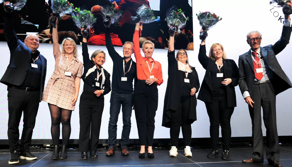 LO: Dagens LO-ledelse ble valgt på kongressen i 2022. Kongressen skulle egentlig vært avholdt året før, men ble utsatt ett år på grunn av pandemien. LO: Dagens LO-ledelse ble valgt på kongressen i 2022. Kongressen skulle egentlig vært avholdt året før, men ble utsatt ett år på grunn av pandemien.