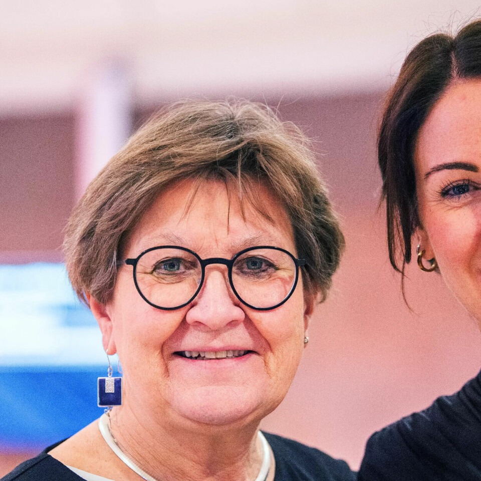SNUR: Arbeids- og inkluderingsminister Tonje Brenna (t.h.) vil likevel legge til brystkreft på yrkesskadelista. Fagforbundet, her ved leder Mette Nord, har lenge arbeidet for dette. SNUR: Arbeids- og inkluderingsminister Tonje Brenna (t.h.) vil likevel legge til brystkreft på yrkesskadelista. Fagforbundet, her ved leder Mette Nord, har lenge arbeidet for dette.