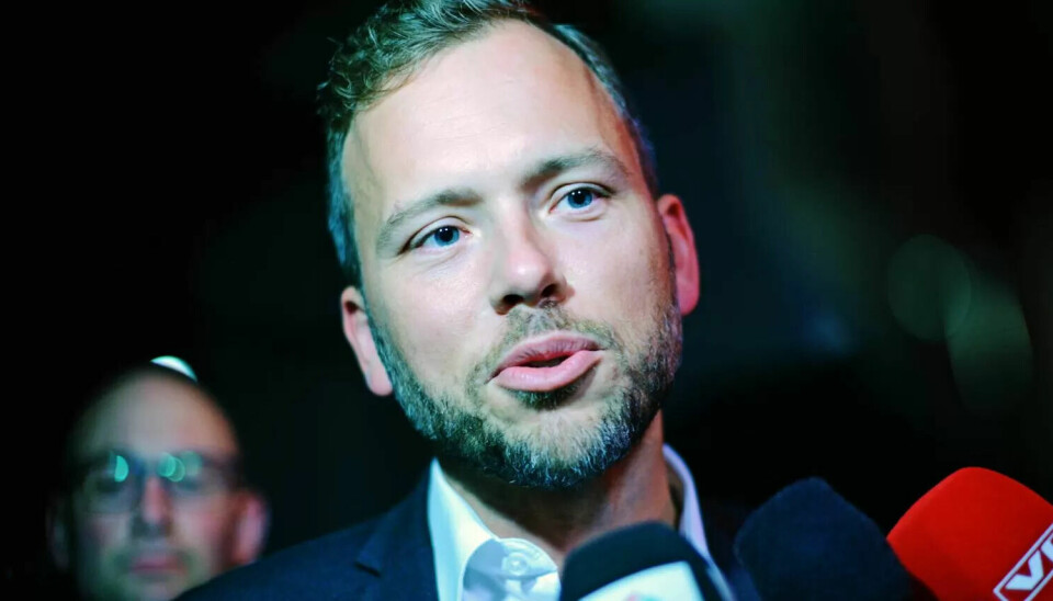 Partileder Audun Lysbakken på SVs valgvake Partileder Audun Lysbakken på SVs valgvake