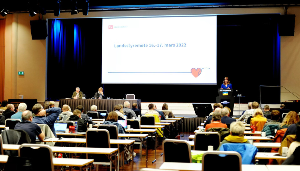 LANDSMØTE: Tonje Brenna hold innlegg for rundt 80 av Fagforbundets tillitsvalgte forrige uke. LANDSMØTE: Tonje Brenna hold innlegg for rundt 80 av Fagforbundets tillitsvalgte forrige uke.