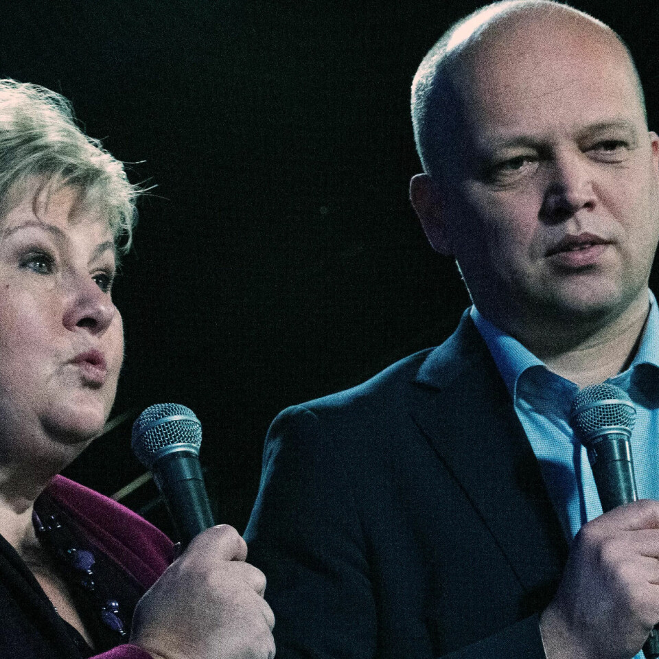 KOMMUNEREFORM: Erna Solberg og Trygve Slagsvold Vedum er ikke enig om hva som er rett i kommunereformen. KOMMUNEREFORM: Erna Solberg og Trygve Slagsvold Vedum er ikke enig om hva som er rett i kommunereformen.