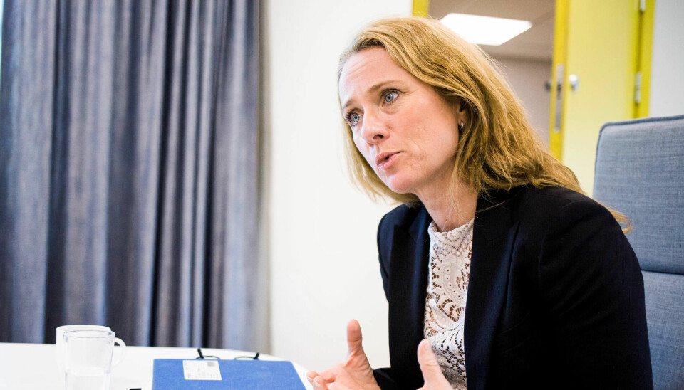 Arbeids- og sosialminister Anniken Hauglie vil redusere bevilgningene til de arbeidsløse med 700 millioner kroner. Arbeids- og sosialminister Anniken Hauglie vil redusere bevilgningene til de arbeidsløse med 700 millioner kroner.