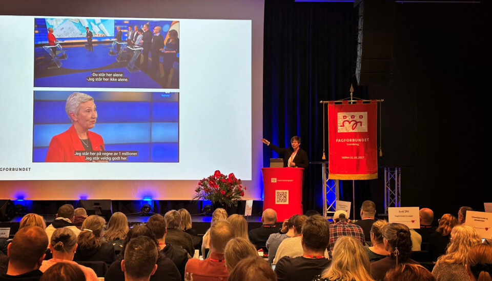 MØTTE TRØNDERNE: Helene Skeibrok innledet i forkant av debatten. MØTTE TRØNDERNE: Helene Skeibrok innledet i forkant av debatten.