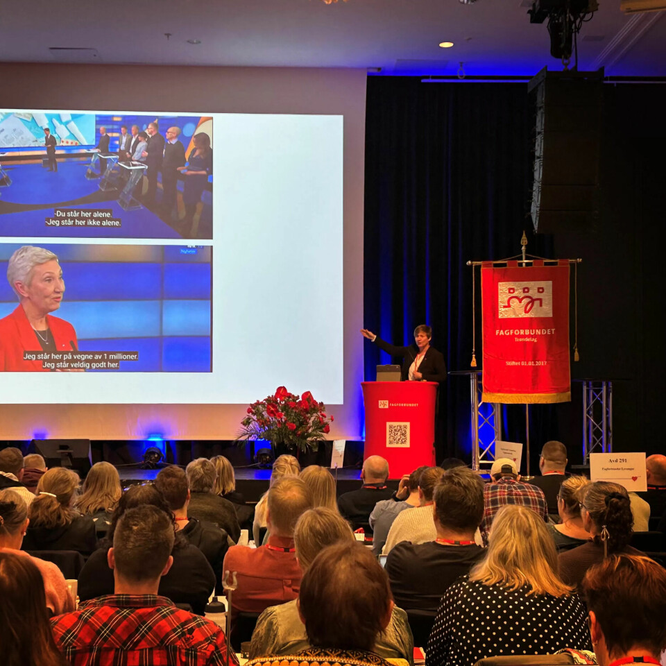 MØTTE TRØNDERNE: Helene Skeibrok innledet i forkant av debatten. MØTTE TRØNDERNE: Helene Skeibrok innledet i forkant av debatten.