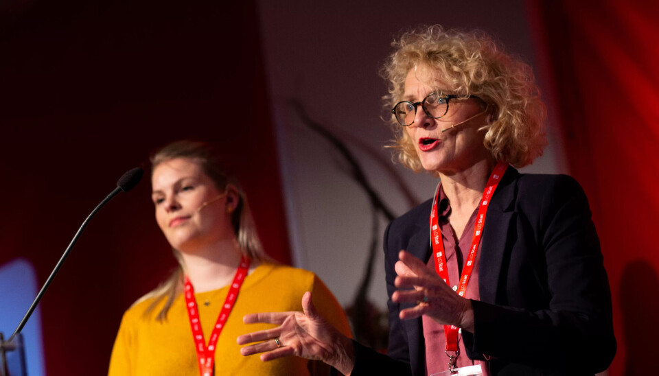 Rapporten viser at Bufdir er på rett vei med tiltak som alt er iverksatt, sier direktør Mari Trommald., her på LO Stats kartellkonferanse. Rapporten viser at Bufdir er på rett vei med tiltak som alt er iverksatt, sier direktør Mari Trommald., her på LO Stats kartellkonferanse.