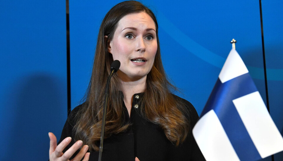 Statsminister Sanna Marin sier at hun ønsker å se på muligheten for betydelig kortere arbeidstid i Finland.. Statsminister Sanna Marin sier at hun ønsker å se på muligheten for betydelig kortere arbeidstid i Finland..