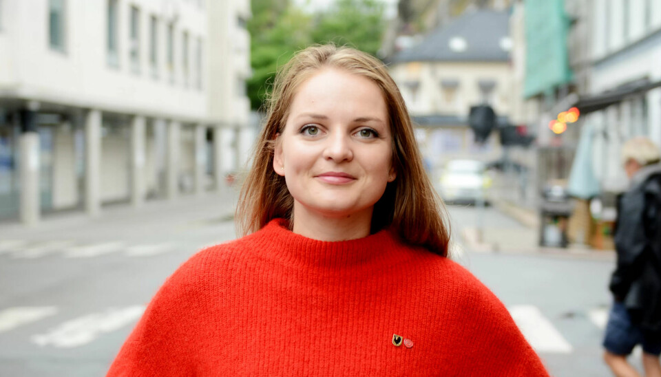Ingrid Aune ble intervjuet om heltid av FriFagbevegelse under Arendalsuka for et år siden. Ingrid Aune ble intervjuet om heltid av FriFagbevegelse under Arendalsuka for et år siden.