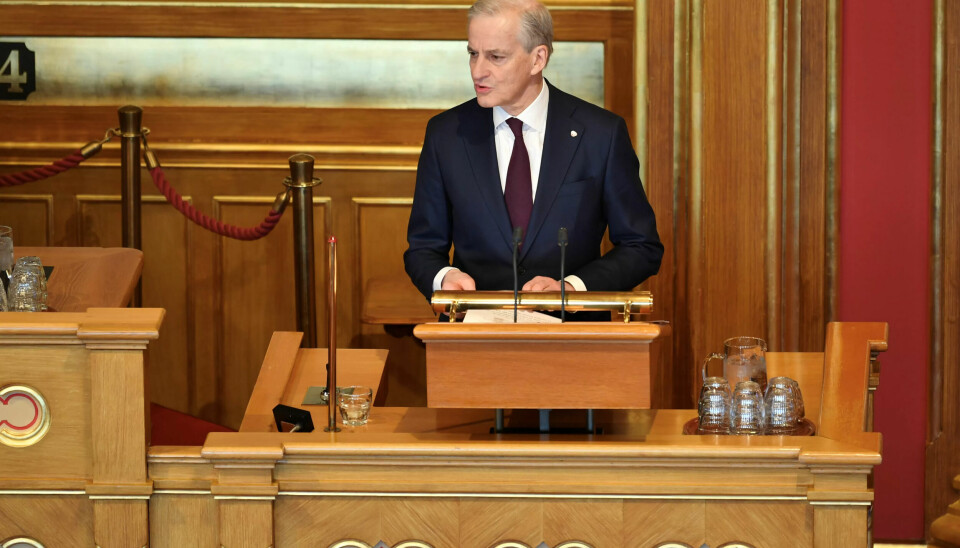 KLAR TALE: Jonas Gahr Støre la frem regjeringens politikk. KLAR TALE: Jonas Gahr Støre la frem regjeringens politikk.