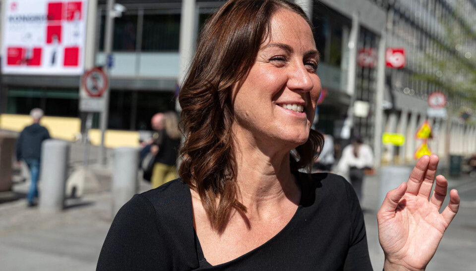 PEKER PÅ PARTENE: Tonje Brenna (Ap). PEKER PÅ PARTENE: Tonje Brenna (Ap).