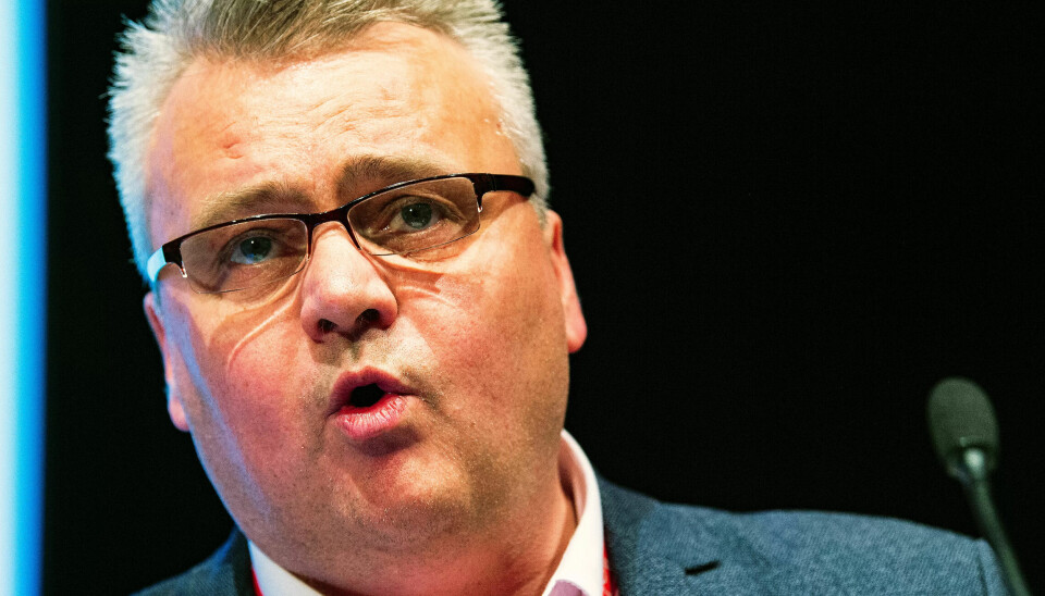 Fellesforbundets leder Jørn Eggum Fellesforbundets leder Jørn Eggum