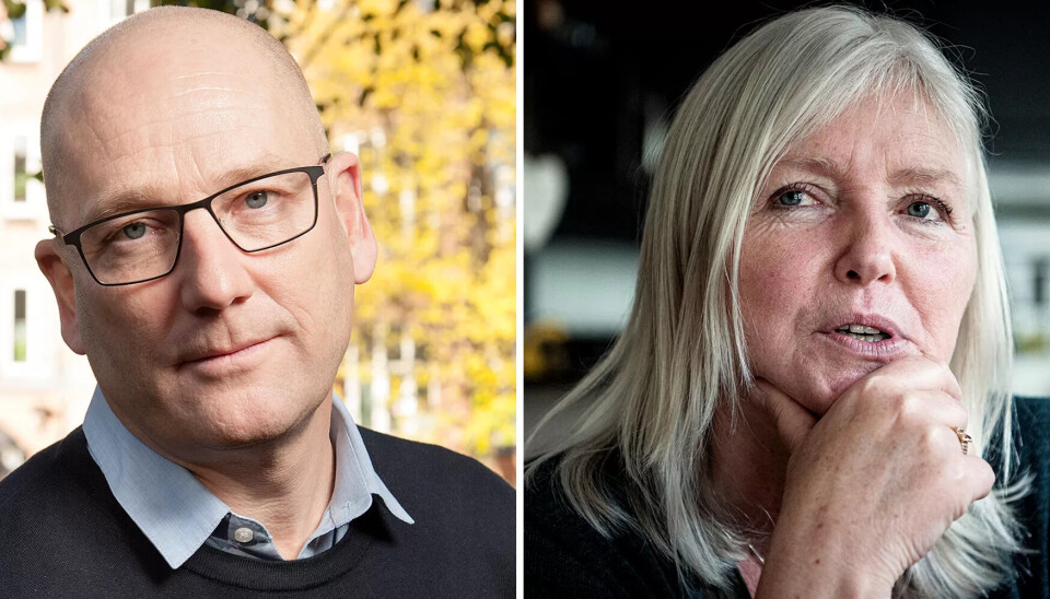 Lederne Steffen Handal i Utdanningsforbundet og Mette Johnsen Walker i Skolenes landsforbund. Lederne Steffen Handal i Utdanningsforbundet og Mette Johnsen Walker i Skolenes landsforbund.