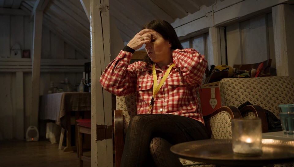 TRENGTE RO: - Jeg var stresset inni meg, men jobbet med å framstå rolig og følge rutinene, forteller Therese. TRENGTE RO: - Jeg var stresset inni meg, men jobbet med å framstå rolig og følge rutinene, forteller Therese.