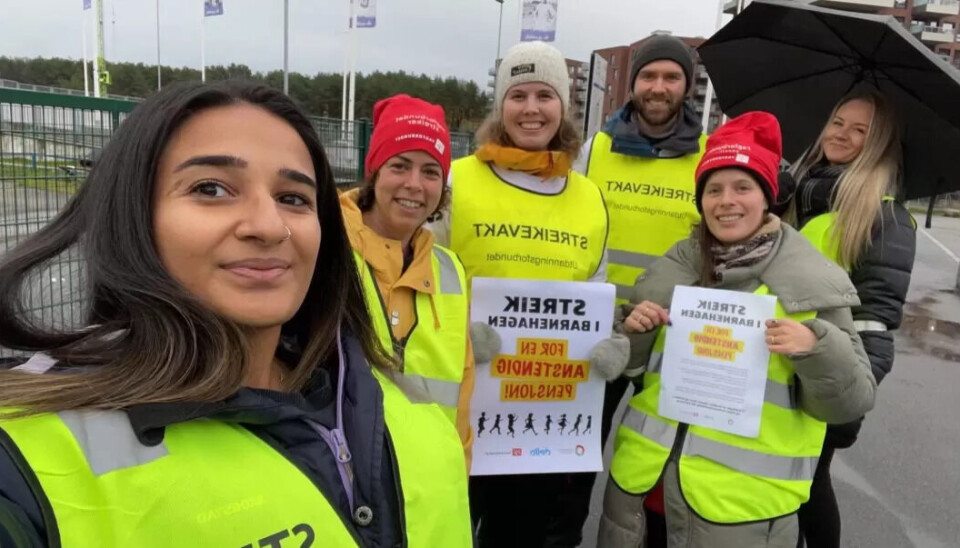 STREIK I OSLO: Streikeviljen er på topp i Valle Hovin idrettsbarnehage. STREIK I OSLO: Streikeviljen er på topp i Valle Hovin idrettsbarnehage.