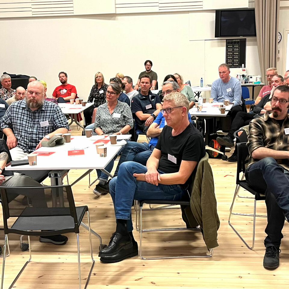 STOR OPPSLUTNING: Ansatte fra harde verksteder over hele landet var med på samlingen i Operaen STOR OPPSLUTNING: Ansatte fra harde verksteder over hele landet var med på samlingen i Operaen
