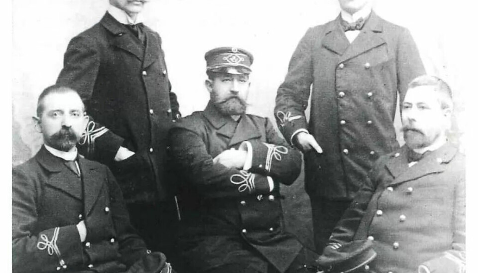 Fra postekspedisjon på tog ut fra Oslo 1896–97. Fra postekspedisjon på tog ut fra Oslo 1896–97.
