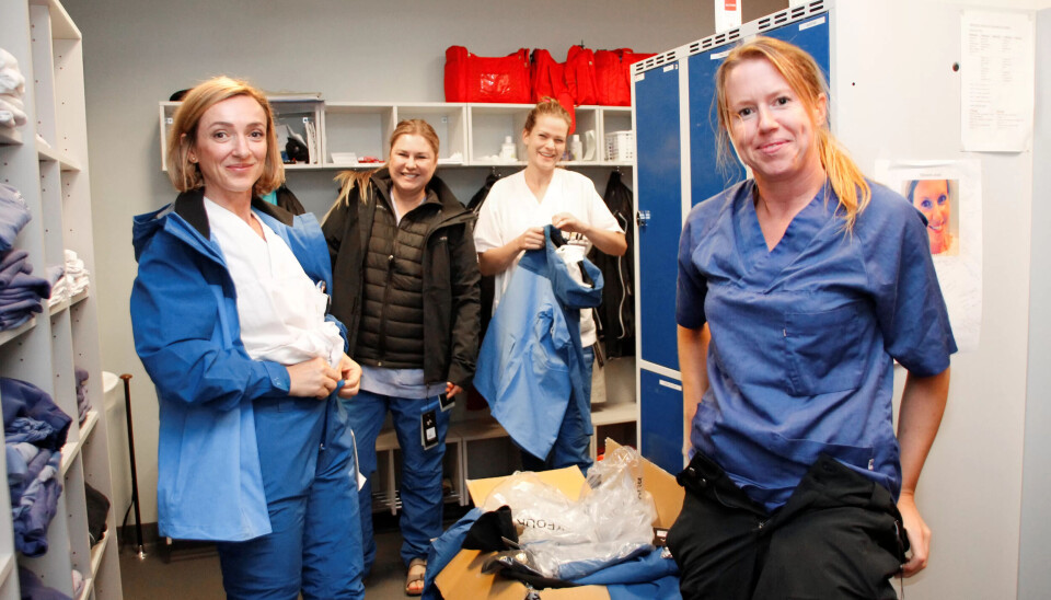 KLEDD FOR VINTER: F.v. Mirjete Demaku, Vanessa Olsen, Grete Fredheim og Cathrine Torvund. KLEDD FOR VINTER: F.v. Mirjete Demaku, Vanessa Olsen, Grete Fredheim og Cathrine Torvund.