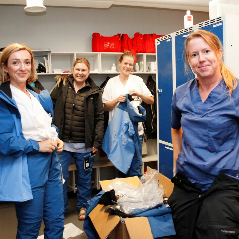 KLEDD FOR VINTER: F.v. Mirjete Demaku, Vanessa Olsen, Grete Fredheim og Cathrine Torvund. KLEDD FOR VINTER: F.v. Mirjete Demaku, Vanessa Olsen, Grete Fredheim og Cathrine Torvund.