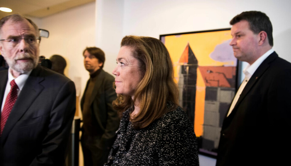 Riksmekler Nils Dalseide, NHO-sjef Kristin Skogen Lund og LO-leder Hans-Christian Gabrielsen Riksmekler Nils Dalseide, NHO-sjef Kristin Skogen Lund og LO-leder Hans-Christian Gabrielsen