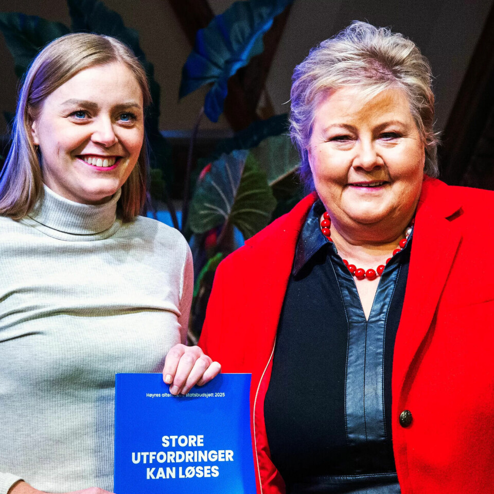 Lavere inntektsskatt og formuesskatt og mer i barnetrygd er noen av grepene i Høyres alternative budsjett, ifølge Erna Solberg og Tina Bru. Lavere inntektsskatt og formuesskatt og mer i barnetrygd er noen av grepene i Høyres alternative budsjett, ifølge Erna Solberg og Tina Bru.