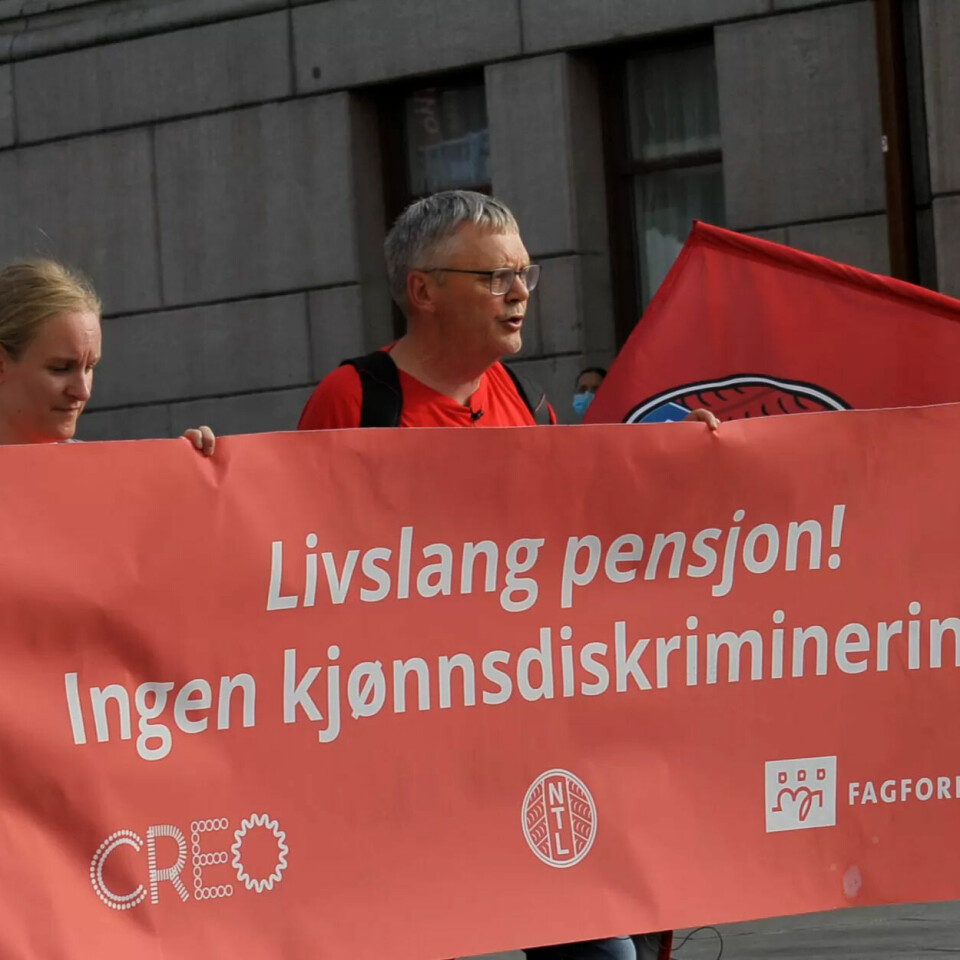 UTHOLDENDE: Fagforbundet-nestleder Odd-Haldgeir Larsen fastslår at forbundene kan streike lenge. UTHOLDENDE: Fagforbundet-nestleder Odd-Haldgeir Larsen fastslår at forbundene kan streike lenge.