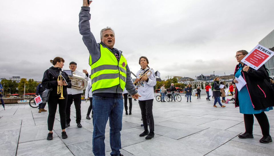 KULTURSTREIK: Fra kulturmarsjen i Oslo. KULTURSTREIK: Fra kulturmarsjen i Oslo.