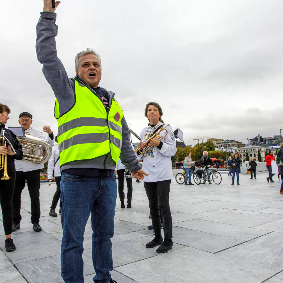 KULTURSTREIK: Fra kulturmarsjen i Oslo. KULTURSTREIK: Fra kulturmarsjen i Oslo.