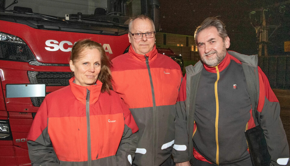 – Vi er bekymret over det Posten har planer om, sier Christin Tronstad, Thor Orli (i midten) og Krzysztof Wieczerski. – Vi er bekymret over det Posten har planer om, sier Christin Tronstad, Thor Orli (i midten) og Krzysztof Wieczerski.