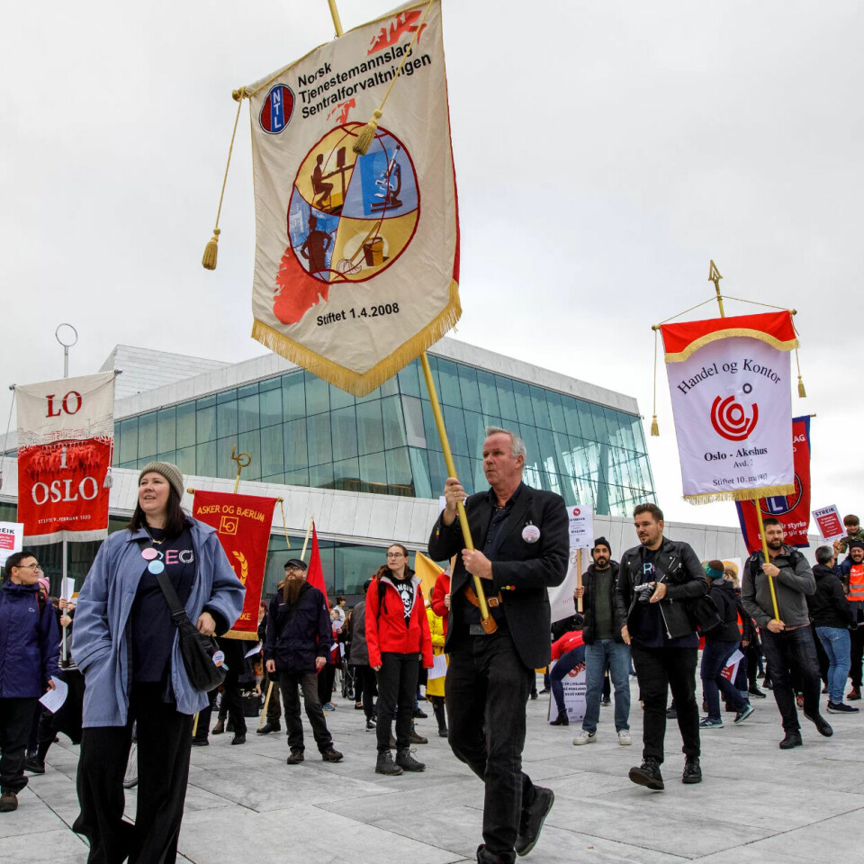 KULTURSTREIK: Fra kulturmarsjen i Oslo. KULTURSTREIK: Fra kulturmarsjen i Oslo.