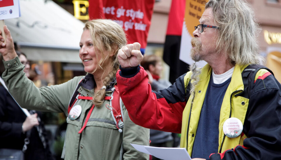 KULTURSTREIK: Fra kulturmarsjen i Oslo. KULTURSTREIK: Fra kulturmarsjen i Oslo.