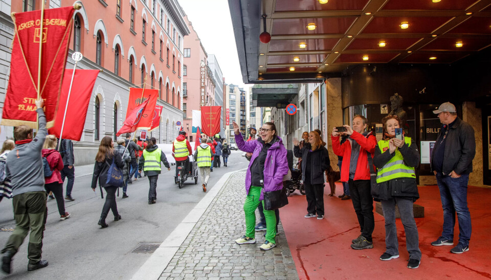 KULTURSTREIK: Fra kulturmarsjen i Oslo. KULTURSTREIK: Fra kulturmarsjen i Oslo.
