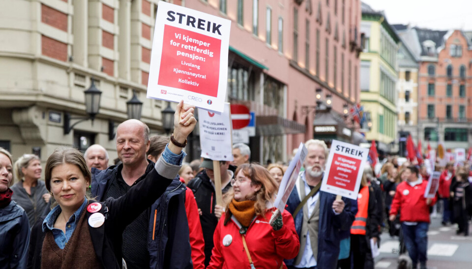 KULTURSTREIK: Fra kulturmarsjen i Oslo. KULTURSTREIK: Fra kulturmarsjen i Oslo.