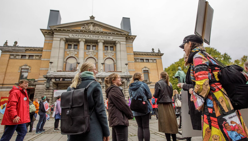 KULTURSTREIK: Fra kulturmarsjen i Oslo. KULTURSTREIK: Fra kulturmarsjen i Oslo.
