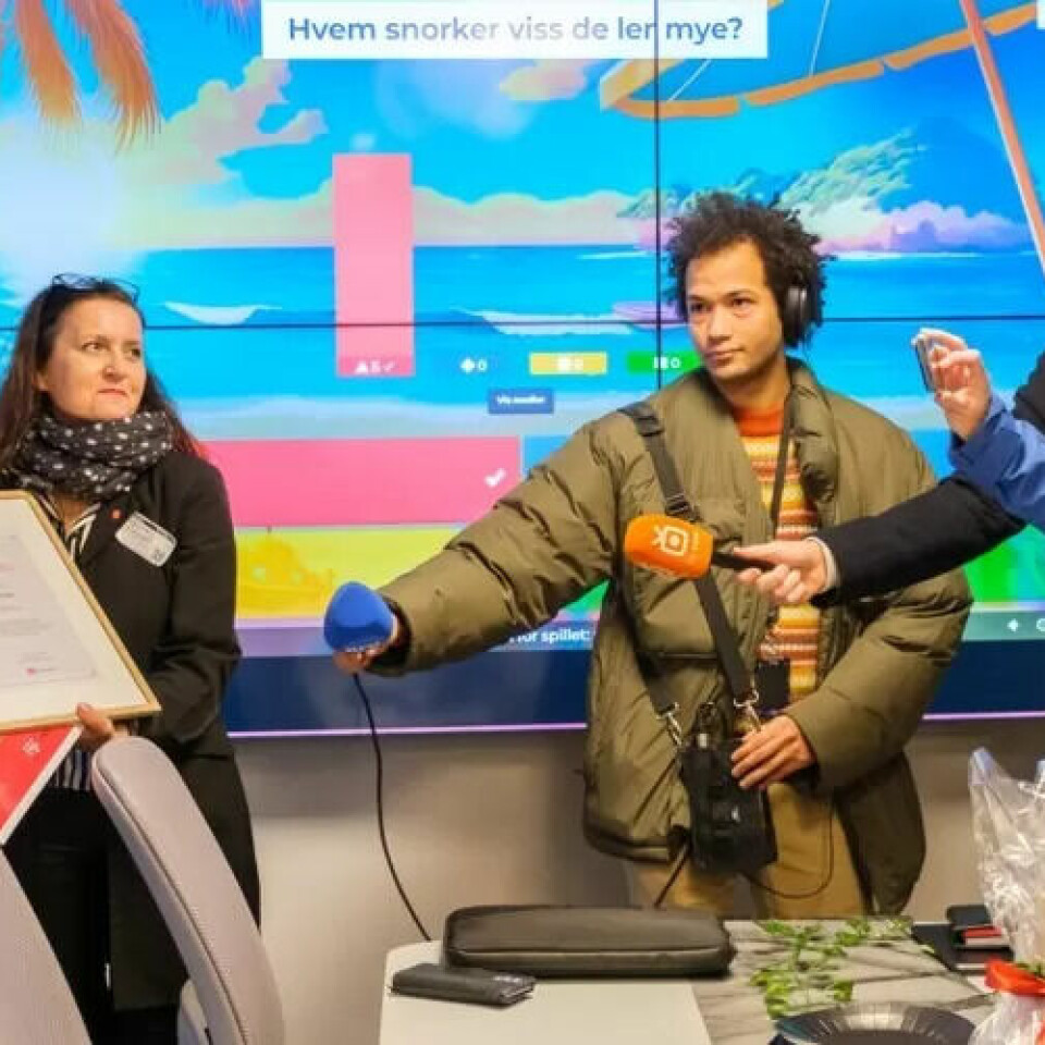 DIN DAG: Stor interesse da Eli Larsen ble kåret til årets renholder 2023. DIN DAG: Stor interesse da Eli Larsen ble kåret til årets renholder 2023.
