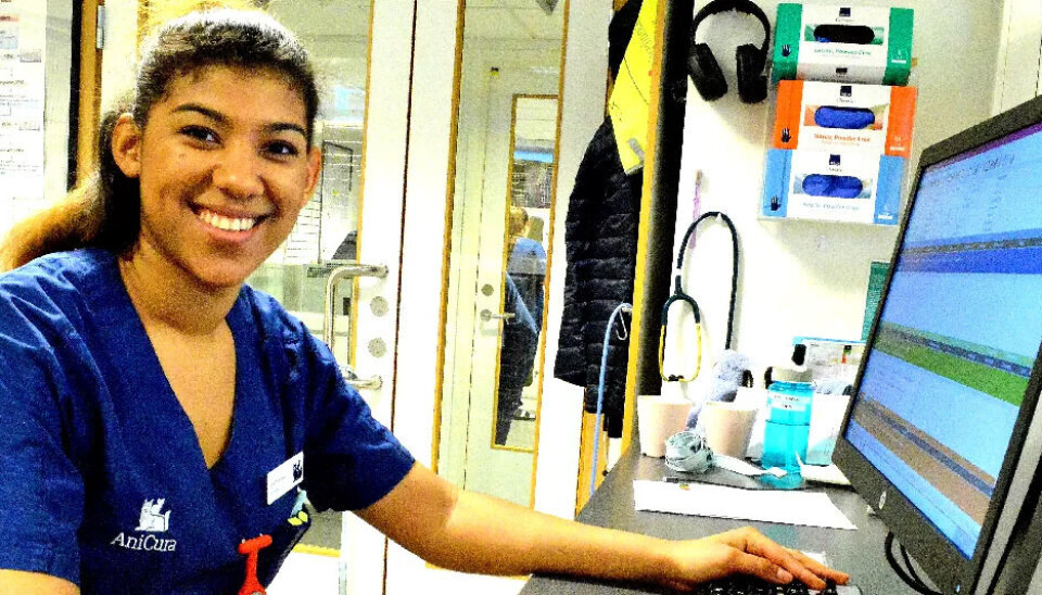 PASSER PÅ DYRA: Dyrepleier Anna Kumwenda synes det er fint å gi dyret julekalender, men oppfordrer til å vite hva den inneholder. PASSER PÅ DYRA: Dyrepleier Anna Kumwenda synes det er fint å gi dyret julekalender, men oppfordrer til å vite hva den inneholder.