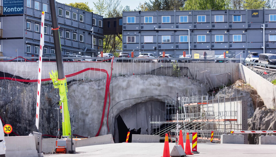 BYGGER: Inni fjellhallen ved Huseby i Oslo bygges det nå nytt vannanlegg. BYGGER: Inni fjellhallen ved Huseby i Oslo bygges det nå nytt vannanlegg.