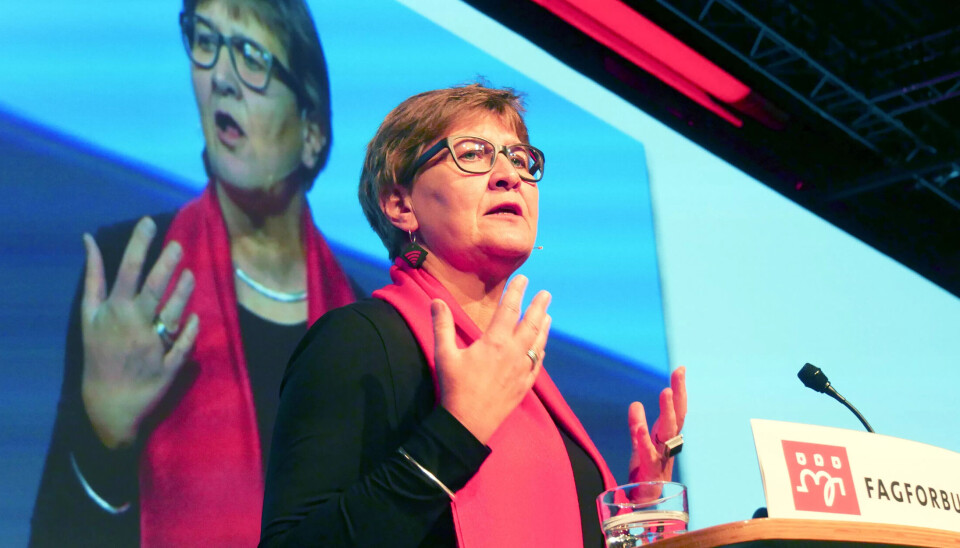 Fagforbundets leder Mette Nord. Fagforbundets leder Mette Nord.