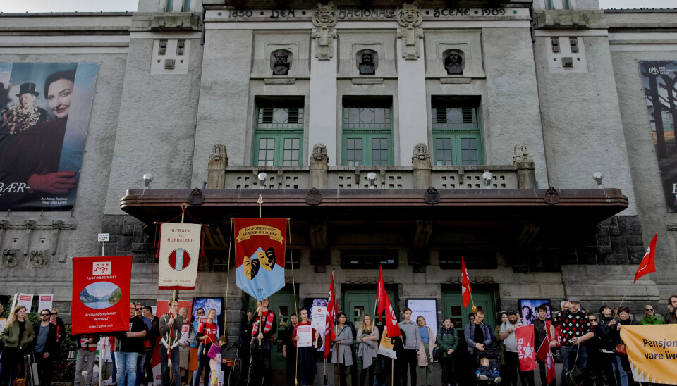 KULTURSTREIK: Fra kulturmarsjen i Bergen. KULTURSTREIK: Fra kulturmarsjen i Bergen.