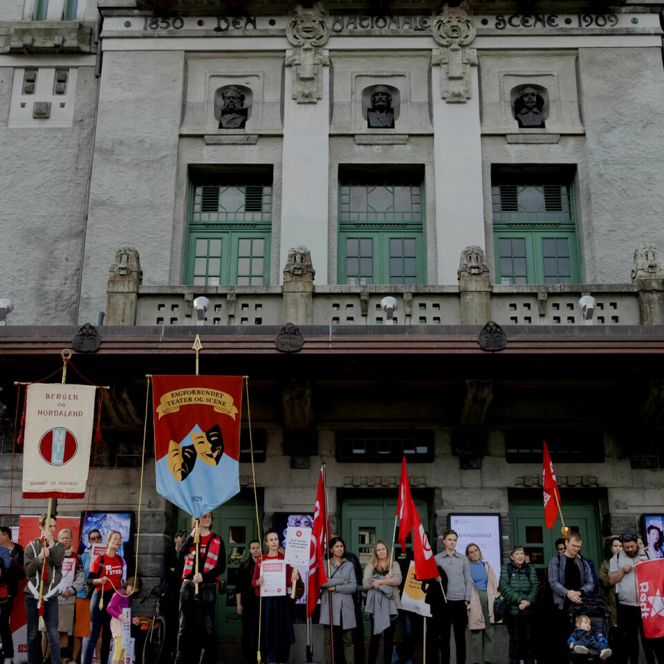 KULTURSTREIK: Fra kulturmarsjen i Bergen. KULTURSTREIK: Fra kulturmarsjen i Bergen.