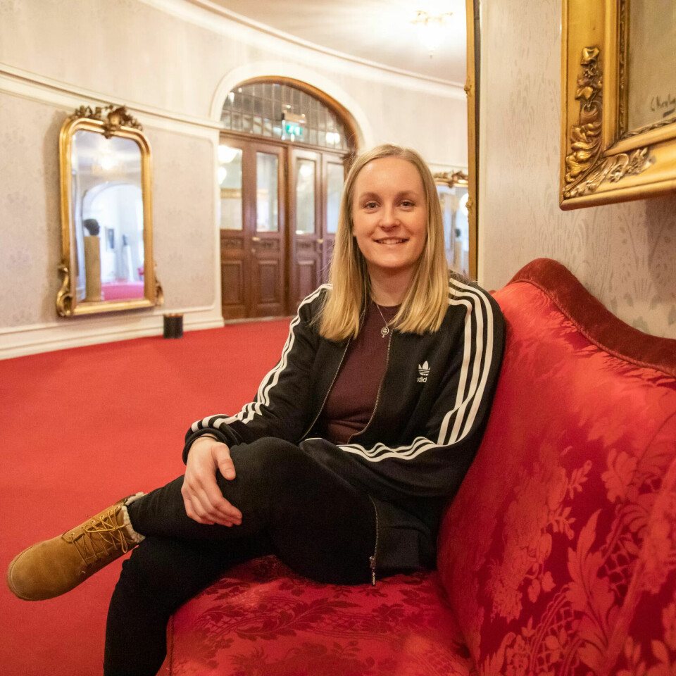 LYDTEKNIKER: Mari Røsjø er leder for Fagforbundet Teater og Scene. Hun er ellers lydtekniker her på Nationaltheatret. LYDTEKNIKER: Mari Røsjø er leder for Fagforbundet Teater og Scene. Hun er ellers lydtekniker her på Nationaltheatret.