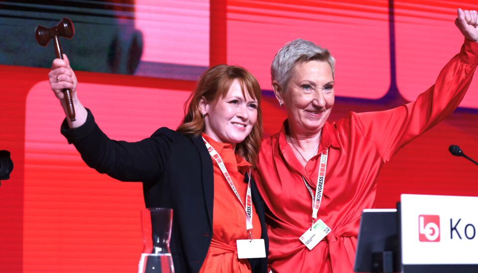 NY LEDER: Peggy Hessen Følsvik (t.v) har vært LO-leder siden 2021. Etter kongressen tar Kine Asper Vistnes over klubba og toppjobben i LO. NY LEDER: Peggy Hessen Følsvik (t.v) har vært LO-leder siden 2021. Etter kongressen tar Kine Asper Vistnes over klubba og toppjobben i LO.