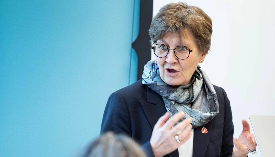 Fagforbundets leder, Mette Nord. Fagforbundets leder, Mette Nord.