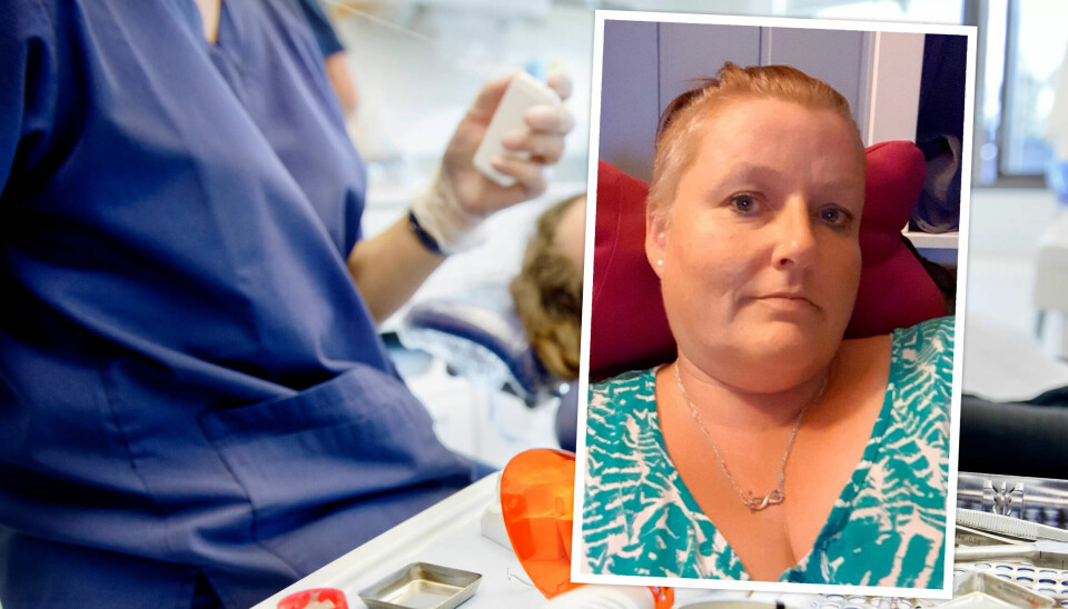 Én av tre har utsatt eller unnlatt å gå til tannlege av økonomiske årsaker. Mette Helen Falk Sivertsen (innfelt) er en av dem. Én av tre har utsatt eller unnlatt å gå til tannlege av økonomiske årsaker. Mette Helen Falk Sivertsen (innfelt) er en av dem.