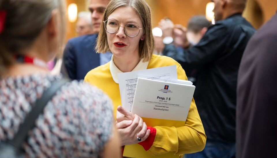 FOR LITE: – Det reelle handlingsrommet til for kommunene økes med i overkant av tre milliarder, sier Marie Sneve Martinussen, leder i Rødt. FOR LITE: – Det reelle handlingsrommet til for kommunene økes med i overkant av tre milliarder, sier Marie Sneve Martinussen, leder i Rødt.