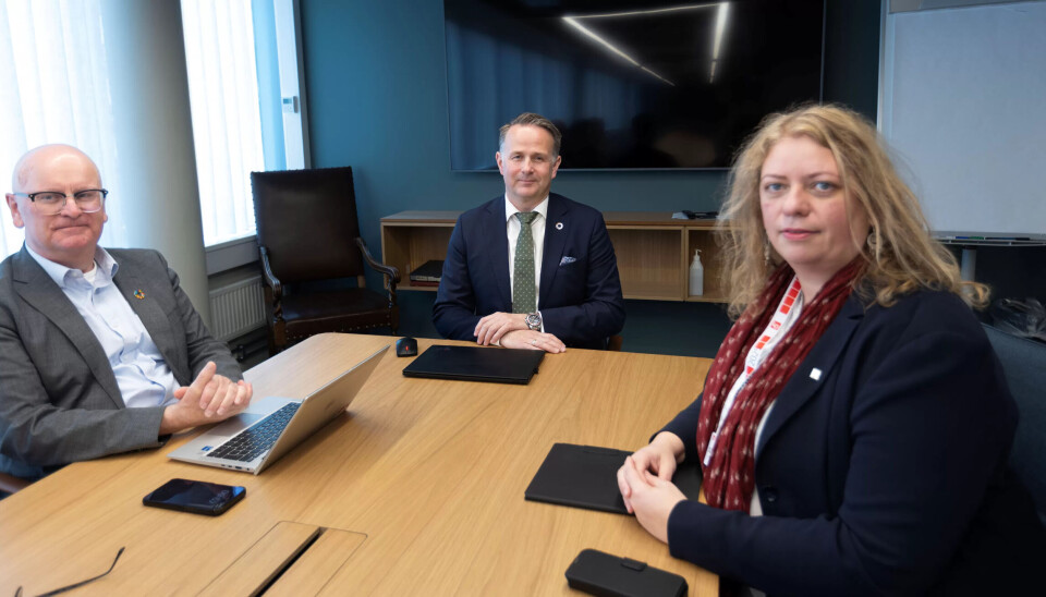PARTENE: Riksmekler Mats W. Ruland (i midten) prøver å få LO Stat-leder Elisabeth Steen og personaldirektør Gisle Norheim i staten til å bli enige om lønnstilleggene for over 42.000 LO-medlemmer. PARTENE: Riksmekler Mats W. Ruland (i midten) prøver å få LO Stat-leder Elisabeth Steen og personaldirektør Gisle Norheim i staten til å bli enige om lønnstilleggene for over 42.000 LO-medlemmer.