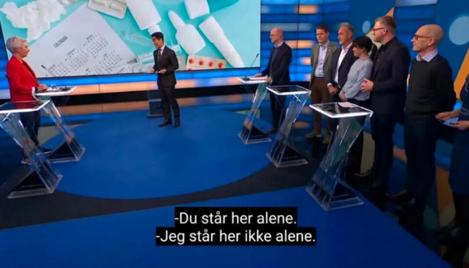 HUSKES FOR DENNE: Mette Nord mener Peggy Hessen Følsvik kommer til å bli husket for denne debatten på NRK. HUSKES FOR DENNE: Mette Nord mener Peggy Hessen Følsvik kommer til å bli husket for denne debatten på NRK.