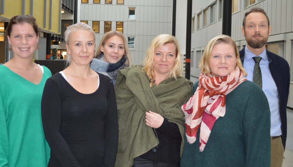 FORBILDER: Yrkesfaglærerstudentene ved OsloMet vil være gode forbilder og få inn bedre informasjon om yrkesfag fra ungdomsskolen. F.v. Rakel Eidsaa, Linda Fagerheim, Silje Therese Hansen. KAtrine L. Olsen, Tone Sell og Halvor Spetalen. FORBILDER: Yrkesfaglærerstudentene ved OsloMet vil være gode forbilder og få inn bedre informasjon om yrkesfag fra ungdomsskolen. F.v. Rakel Eidsaa, Linda Fagerheim, Silje Therese Hansen. KAtrine L. Olsen, Tone Sell og Halvor Spetalen.